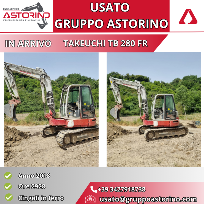 Midiescavatore Takeuchi TB280FR