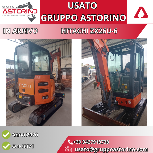 Miniescavatore HITACHI ZX26U-6