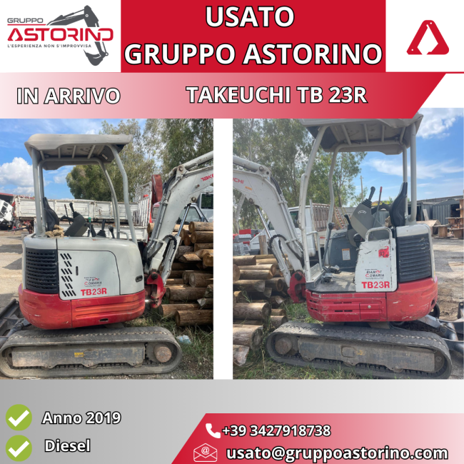 Miniescavatore Takeuchi TB23 R