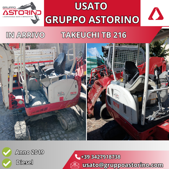 Miniescavatore Takeuchi TB216